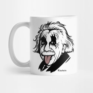 tshirt mug, sticker, print, about kiss Band and Einstein combined KISStein Mug